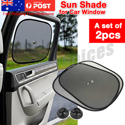 2PCS Window Sun Shade Mesh Covers Baby UV Protector Shield Curtain For Car New