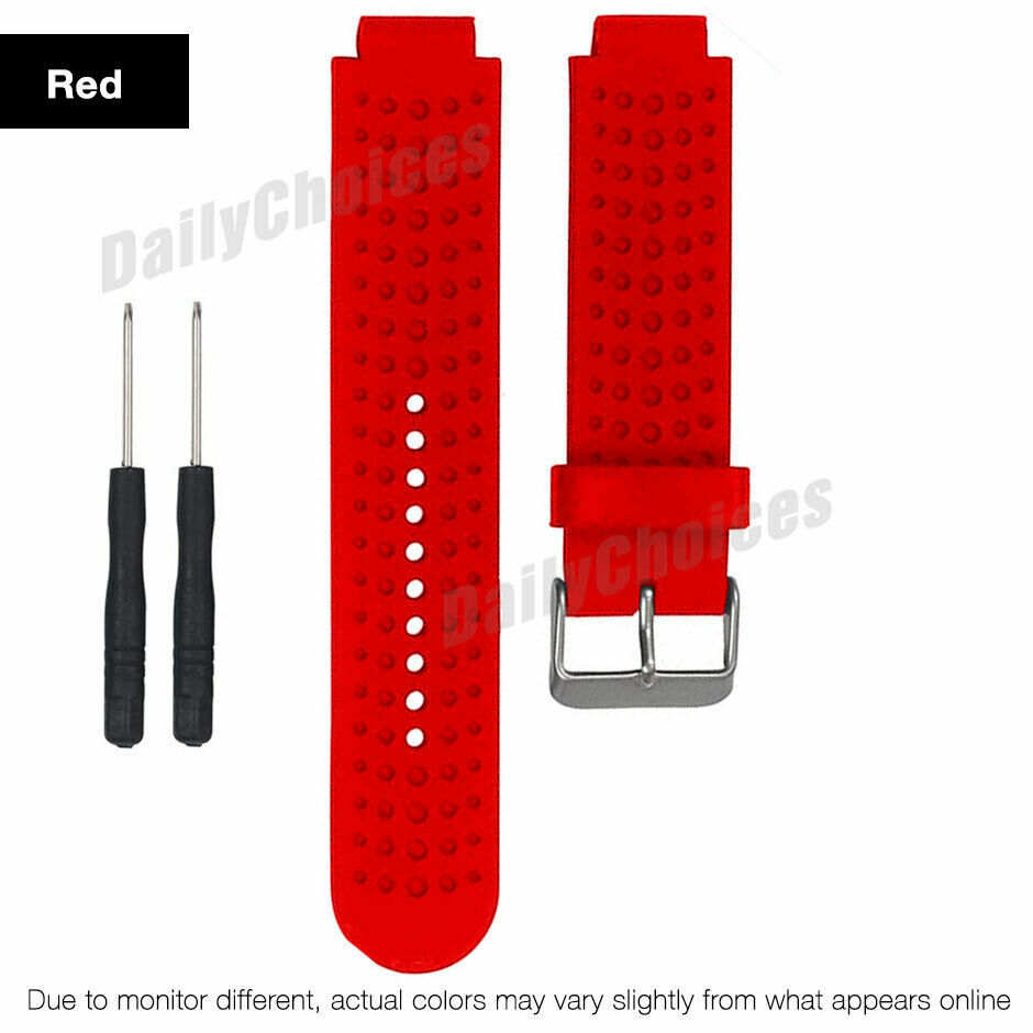 Silicone Watch Band Bracelet for Garmin Forerunner 735XT 220 230 235 620  630