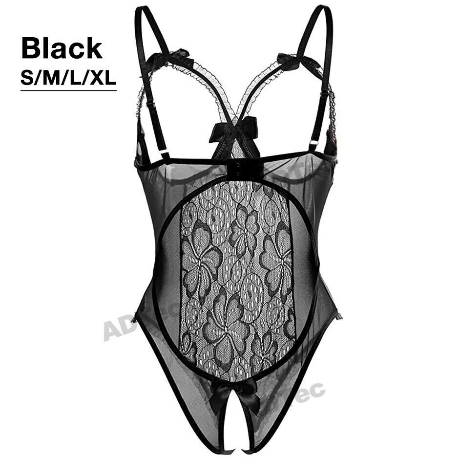 Women Lace Sexy Lingerie Open Crotchless Underwear G-String