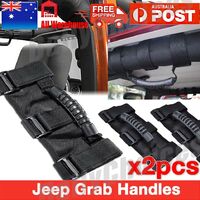 2pcs Grab Handles Grip Handle For Jeep Wrangler YJ TJ JK JKU Sports Sahara Black