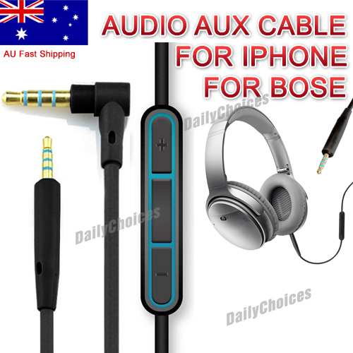  For Bose QuietComfort 25 35 QC25 QC35 Cable Remote Mic Headphone Android Phone