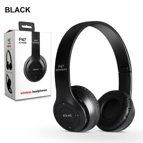 Bluetooth Wireless Headphones with Noise Cancelling - High-Quality Earphones with Built-in Mic