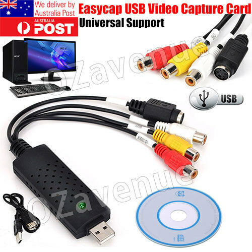 Easycap USB 2.0 TV Video Audio VHS to DVD HDD Converter Capture Card Adapter