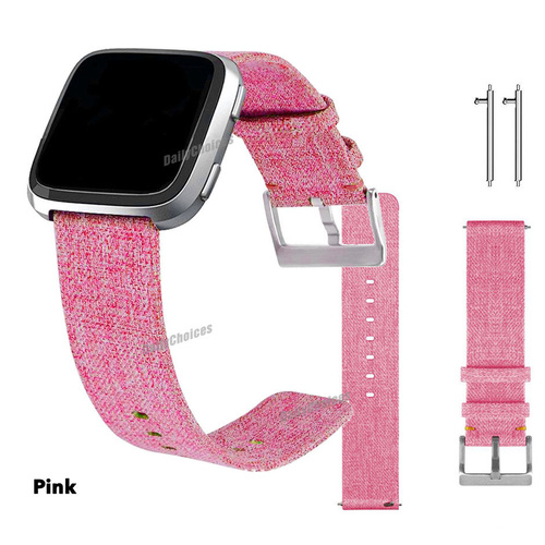 Replacement Band For Fitbit Versa Fabric Luxury Watch Sports Strap Wristband