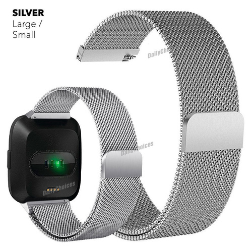 Replacement Stainless Steel Wristwatch Band For Fitbit Versa Strap Bracelet