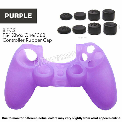 Soft Silicone Cover Skin + Rubber Grip Case for Sony Playstation4 PS4 Controller