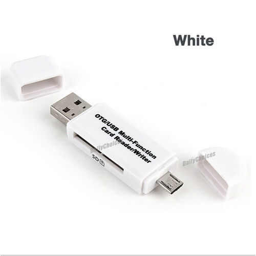 Micro USB OTG to USB 2.0 Adapter SD TF Micro Card Reader For PC Mobile Phone AU