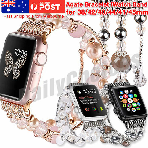 Diamond Strap for Apple Watch Series 7/6/5/4/3/2/1/SE - Sparkling and Eye-Catching iWatch Band