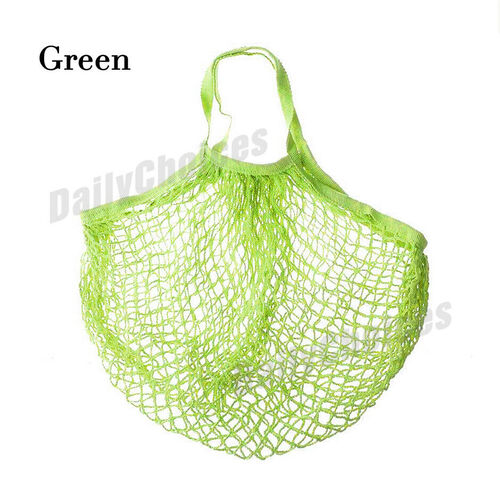 Mesh Net String Shopping Bags Cotton Eco Friendly Foldable Tote Reusable Grocery