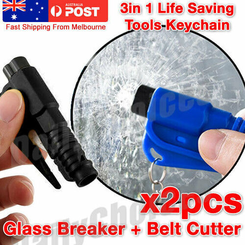 2PCS Emergency Safety Escape Car Window Glass Breaker Hammer Seat Belt Cutter