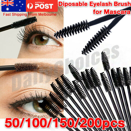 50 PCS Disposable Eyelash Tools Mascara Wands Lash Brushes Brush Extension AU