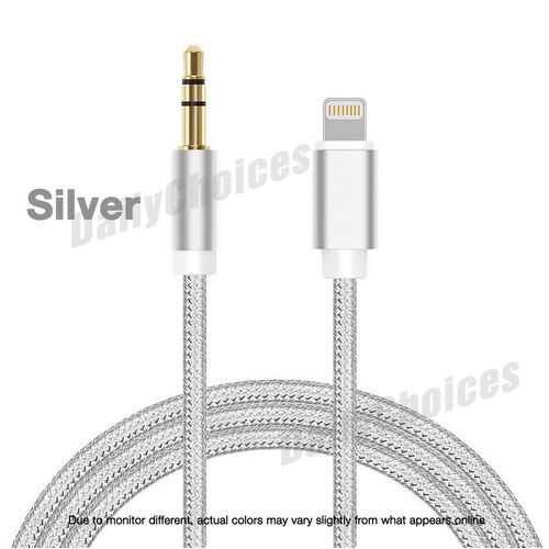 1x 2x iPhone to 3.5mm Jack Male Audio AUX Cord Cable for iPhone XS Max XR 8 7 AU