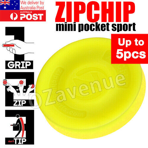 Zip Chip ZipChip Flying Disc Mini Pocket New Spin Flexible Frisbee Catching Game