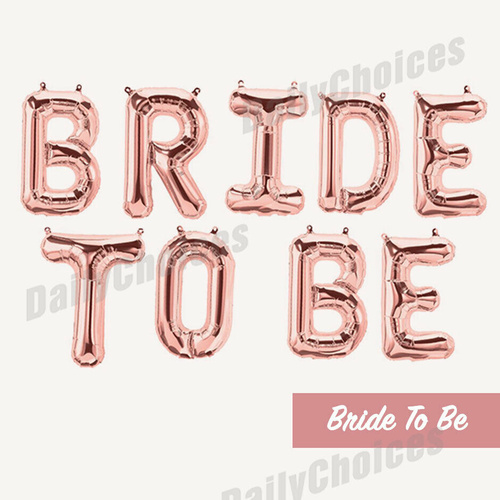 16" Bride To Be Rose Gold Foil Balloons Hens Party Bridal Shower Melb Seller