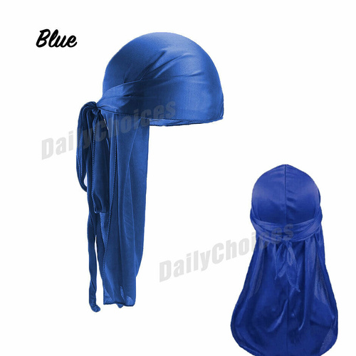 Fashion Unisex Men Women Bandana Durag Hat Headwear Soft Silk Pirate Cap TH