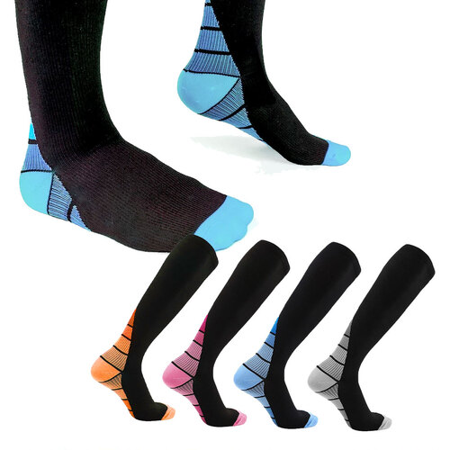 Copper Compression Socks - Medical Stockings for Travel, Running, and Anti-Fatigue (Unisex)