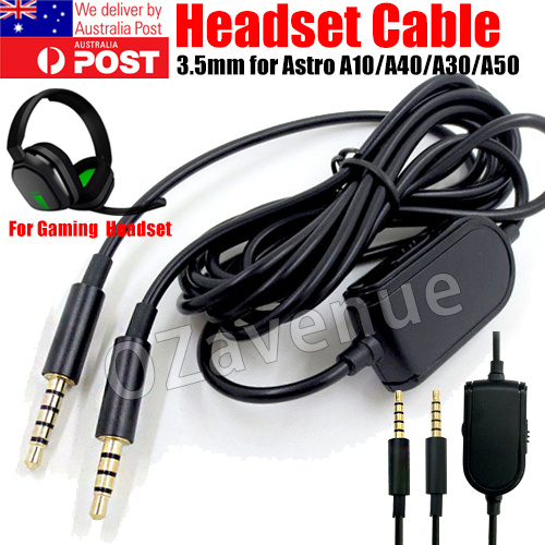 3.5mm Gaming Headset Stereo Replacement Cable Cord for Astro A10/A40/A30/A50 AU