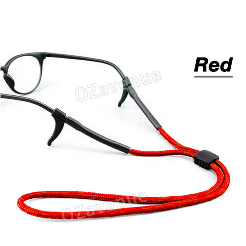 Silicone Glasses Strap Chain Cord Holder Sport Neck Eyeglass Lanyard 3 colour