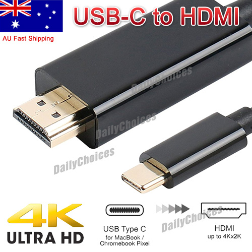 USB 3.1 Type-C to HDMI Cable Male to HDMI Male 4K Cable for Samsung S8/S8+