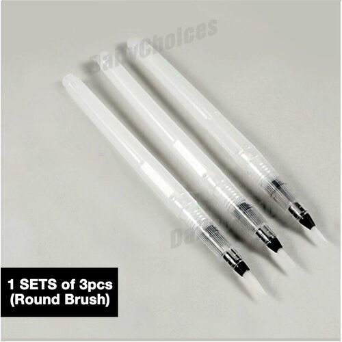 3/ 6Pcs Water Brush Pen Art Paint Brush for watercolor Watercolour Brush Set DIY