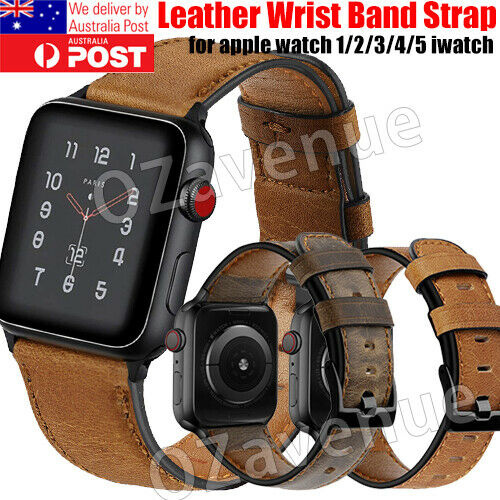 For Apple/Watch Band Genuine Leather Strap iWatch Series 5 4 3 2 1 38/40/42/44mm