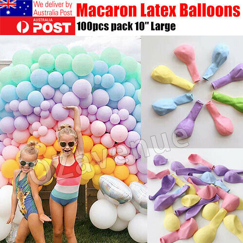 10 inch Giant Macaron Balloons Birthday Wedding Party Helium Latex Balloon AUS