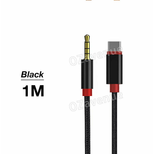 Type-c to 3.5mm Audio Aux Cable 3.5mm Male to USB-C Headphone Car Stereo Cord