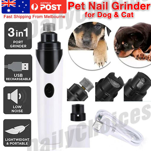 Pet Dog Cat Nail Claw Grooming Grinder Trimmer Clipper Electric Nail File Supply