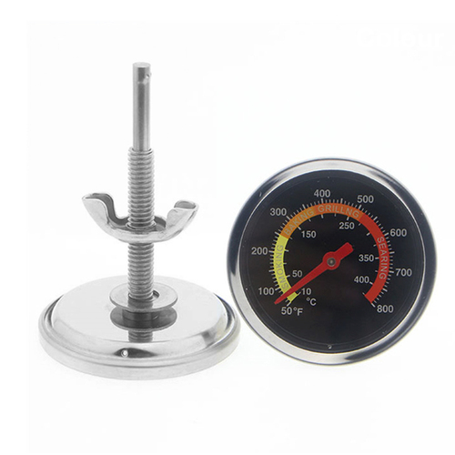 Barbecue Thermometer Oven Pit Temp Gauge 100~400℃ BBQ Smoker Grill Temperature