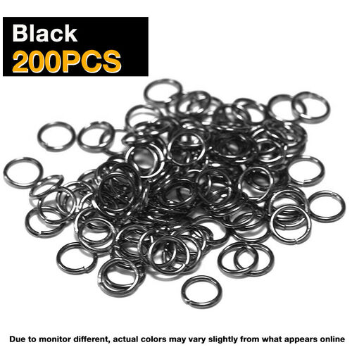 200 x Silver Plated Jump Rings 5mm x 0.7mm For DIY Crafts Jewellery Findings AU