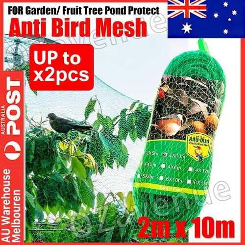 1x 2x Anti Bird Netting Pest Net Mesh Commercial Fruit Tree Garden Protect Cover