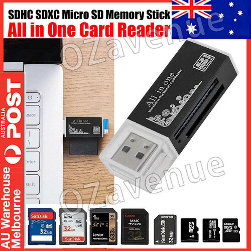 USB2.0 4 in 1 Multi Memory Card Reader for SD/SDHC/Mini SD/MMC/TF Card/MS R1BO