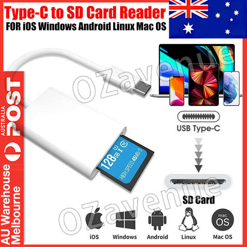 2 in 1 SD Card Reader Type C USB 3.0 Micro SD TF SDHC OTG Memory Card Adapter AU