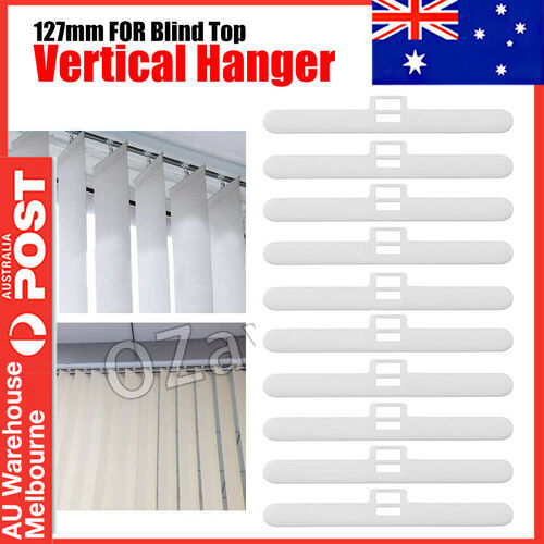 10x 127mm Vertical Blind Top Hangers For Slats Hanger Blade Curtain Spare Parts