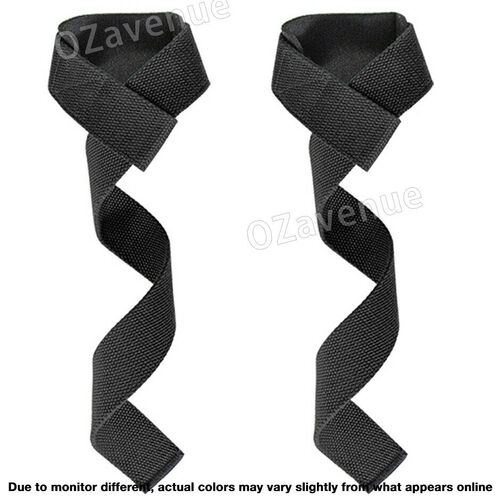 1 Pair Single Loop Weight Lifting Straps Gym Training Wrist Strength Support Bar