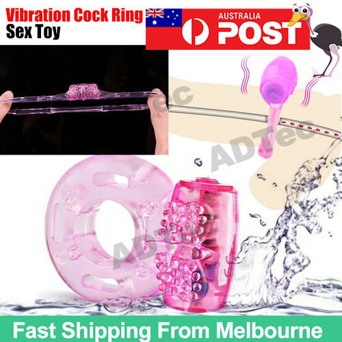 Vibrating Cock Ring Rabbit Vibrator Massager Sex Toy Couple Penis Clit Penis NEW