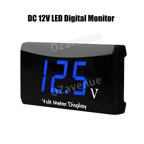 12V DC LED Digital Monitor Volt Meter Display Battery Gauge Voltage Caravan Cars