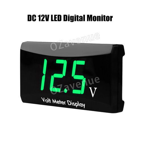 DC 12V LED Digital Monitor Volt Meter Display Battery Gauge Voltage Caravan/Car