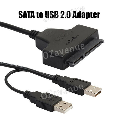 USB 2.0 To SATA External Converter Adapter Cable For 2.5" HDD SSD SATA III