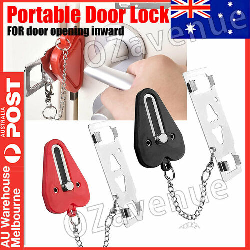 Portable Door Lock Hardware Security Safety Travel Hotel Home Addalock Safe Lock