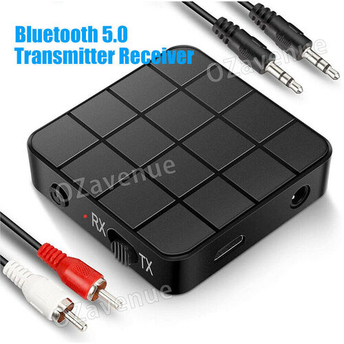 2in1 Bluetooth 5.0 Wireless Audio Transmitter Receiver HIFI MP3 Adapter RCA AUX