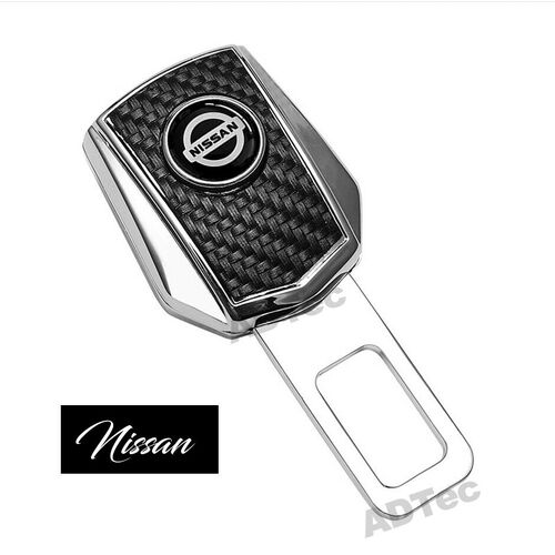 Durable Universal Car Seat Belt Plug Buckle Extension Socket Clip Connector [Theme: Nissan]