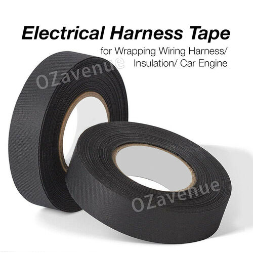 8 Roll Electrical Harness Tape 19mmX15M Wire Loom Cloth Noise Damping Heat Proof