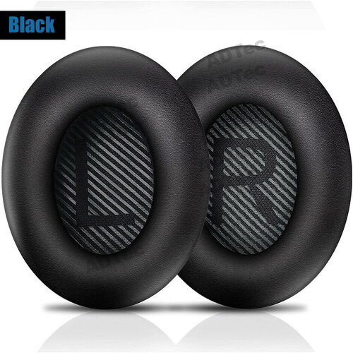 Replacement Ear Pads Cushions for Bose QuietComfort 35 QC35 II QC25 QC15 AE2 [Colours: Black]