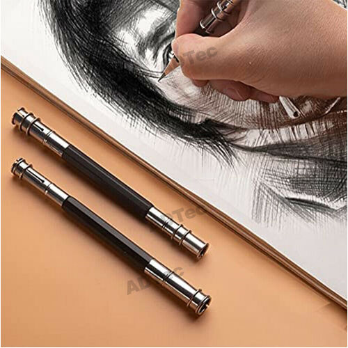 4/8PCS Head Dual Art Tool Adjustable Pencil Extender Lengthener Holder