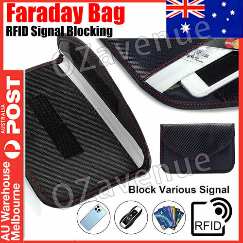 Wallet Blocker For Faraday Bag RFID Signal Blocking Shielding Pouch Cell Phone
