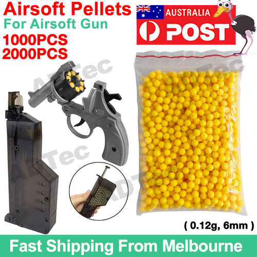 1000PCS Airsoft Pellets BB Strikeball 0.12g, 6mm Tactical BB Balls (6mm) AU