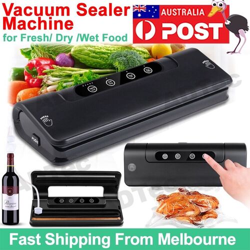 Food Vacuum Sealer Packing Machine Dry Wet Food Storage with 15 Free Bags AU