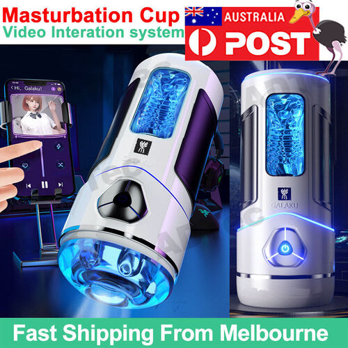 2023 Intelligent Bluetooth APP Control Masturbation Cup Vibration Sex Toy AU