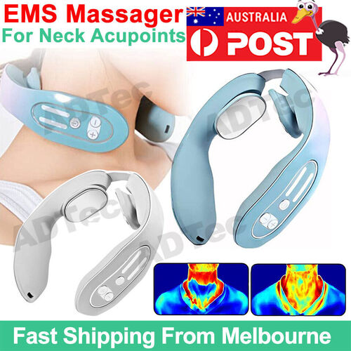 2023 Shoulder Massager Neck Acupoints Device Relief Heat EMS Massage Lymphatic